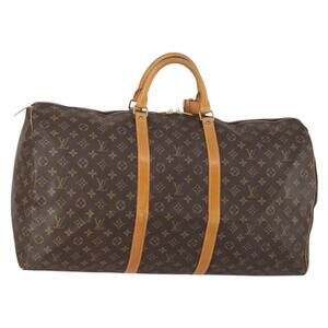 LOUIS VUITTON Monogram Keepall 60 Boston Bag M41422 LV Auth ar13835